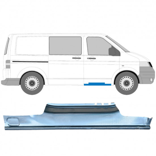 Reparationspanel för dörrtröskel för VW Transporter T5 2003-2015 / Höger 5258