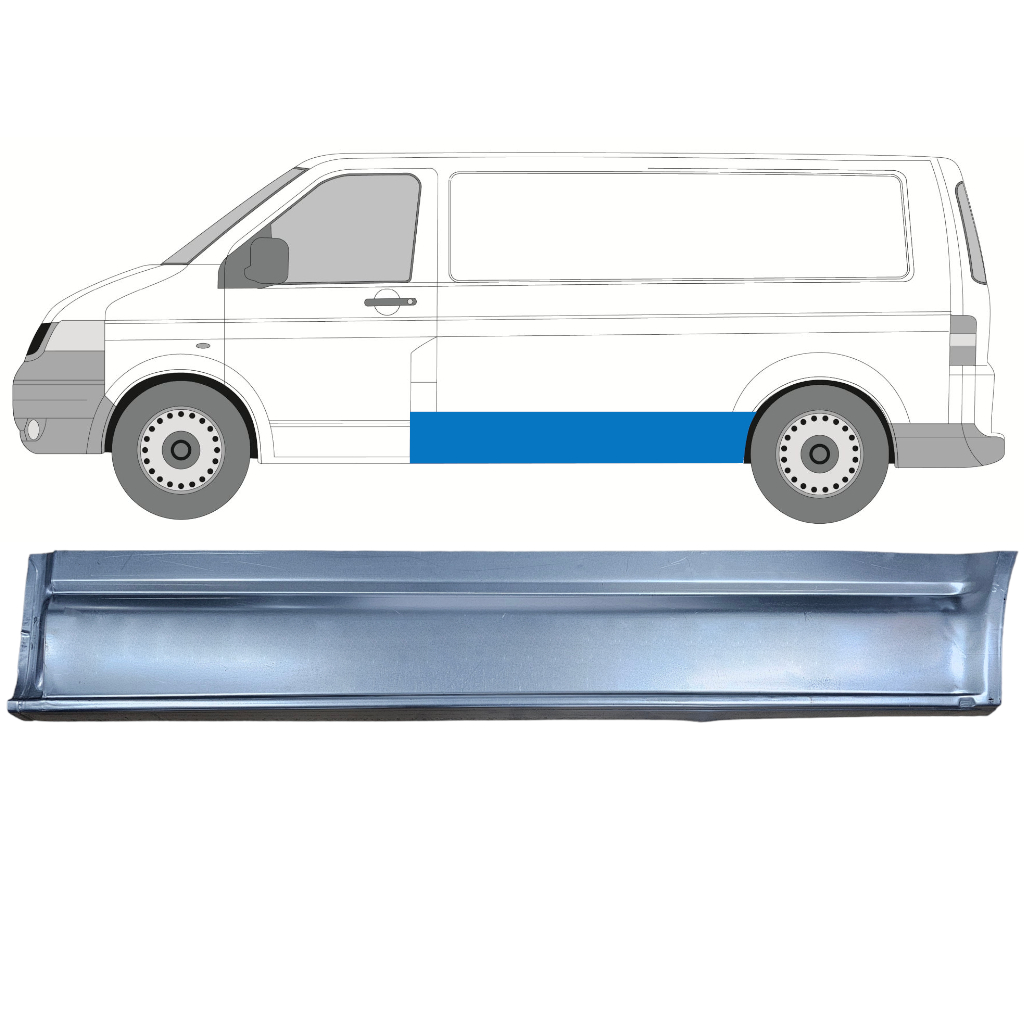 Reparationspanel På Sidan För Volkswagen Transporter T5 2003-2015 / Vänster 11903