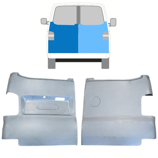 Reparationspanel för bakdörr för Volkswagen Transporter T5 2003-2015 / Vänster+Höger / Set 15060