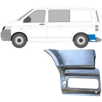 Nedre del av bak skärm bakom hjul för Volkswagen Transporter T5 2003-2015 / Vänster 16263