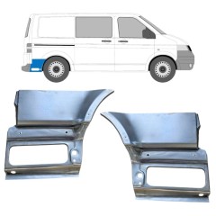 Nedre del av bak skärm bakom hjul för Volkswagen Transporter T5 2003-2015 / Vänster+Höger / Set 16264