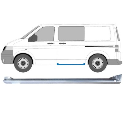 Tröskel för skjutdörr för Volkswagen Transporter T5 2003-2015 / Vänster 16976
