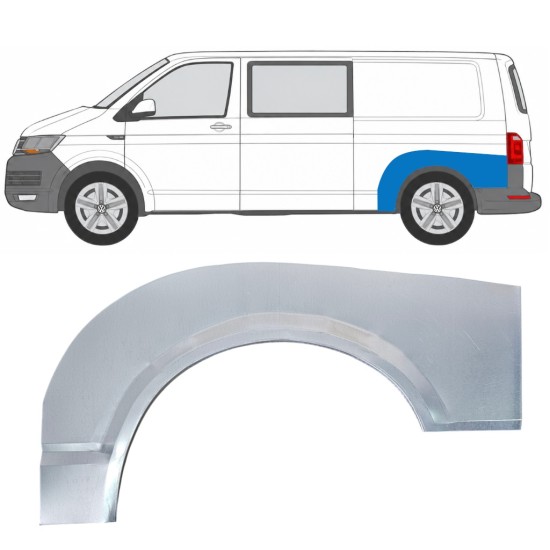 Sidovägg hjulhuskant för Volkswagen Transporter T6 2015-2024 / Vänster 17144