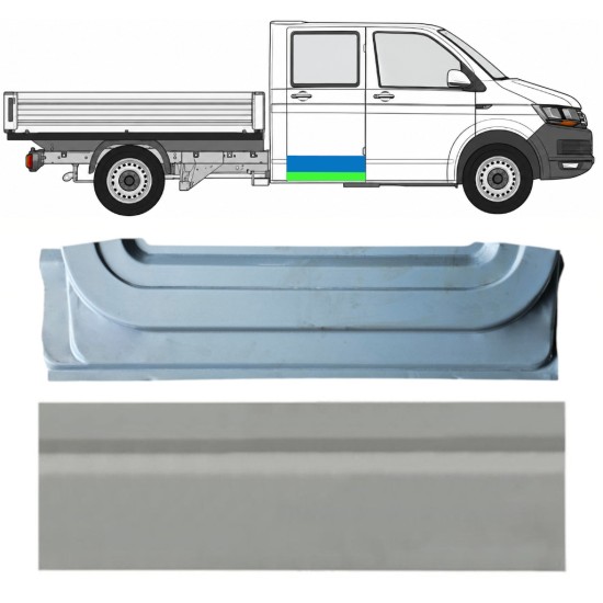 Inre + yttre bakdörr reparationspanel för Volkswagen Transporter T6 2015-2024 / Höger 17160