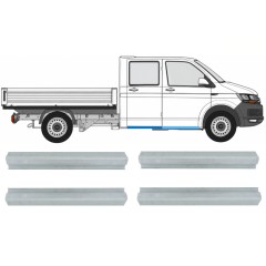 Fram + bak tröskel reparationspanel för Volkswagen Transporter T6 2015-2024 / Vänster+Höger 17132