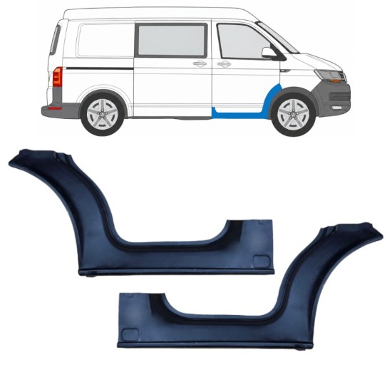 Reparationspanel för dörrtröskel för Volkswagen Transporter T6 2015-2024 / Vänster+Höger 17119