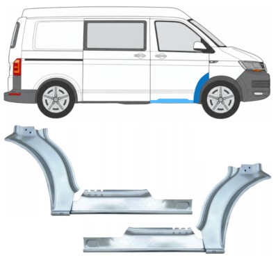 Reparationspanel för tröskel + fram skärm för Volkswagen Transporter T6 2015-2024 17198