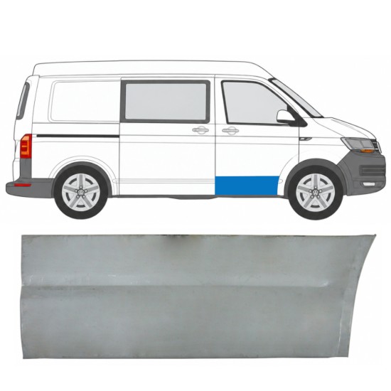 Reparationspanel för framdörr yttre för Volkswagen Transporter T6 2015-2024 / Höger 17121