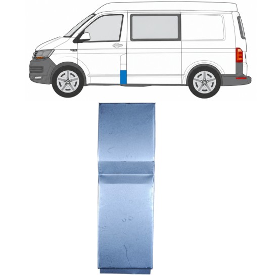 Reparationspanel för stolpe för Volkswagen Transporter T6 2015-2024 / Vänster 17195