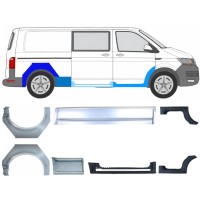 Tröskelplåt + sidovägg hjulhuskant för Volkswagen Transporter T6 2015-2024 17138
