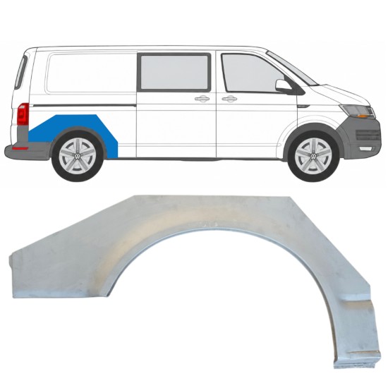 Sidovägg hjulhuskant för Volkswagen Transporter T6 2015-2024 / Höger 17139