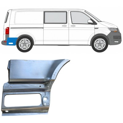 Nedre del av bak skärm bakom hjul för Volkswagen Transporter T6 2015-2024 / Höger 17200