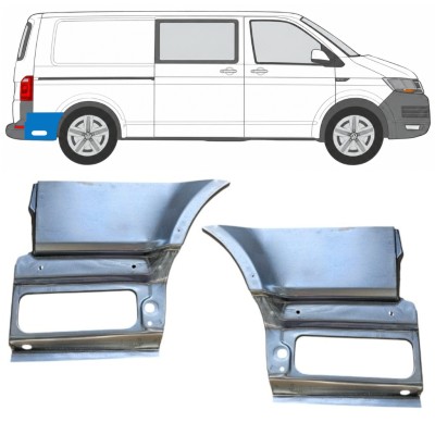 Nedre del av bak skärm bakom hjul för Volkswagen Transporter T6 2015-2024 / Vänster+Höger 17202