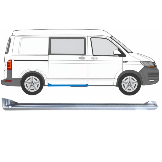 Tröskel för skjutdörr för Volkswagen Transporter T6 2015-2024 / Höger 17179