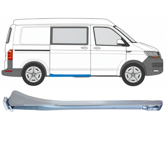 Skjutdörrsledare för Volkswagen Transporter T6 2015-2024 / Höger 17203