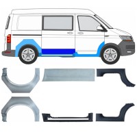 Tröskelplåt + sidovägg hjulhuskant för Volkswagen Transporter T6 2015-2024 17136