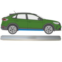Tröskelplåt reparationspanel för Volkswagen Taigo 2021- / Vänster = Höger (symmetrisk) 14937 Tröskelplåt reparationspanel för Volkswagen Taigo 2021- / Vänster = Höger (symmetrisk) 14937