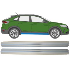 Tröskelplåt reparationspanel för Volkswagen Taigo 2021- / Vänster+Höger / Set 14938