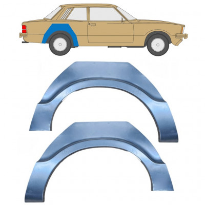 Sidovägg hjulhuskant för Ford Taunus 1976-1982 / Vänster+Höger / Set 11060