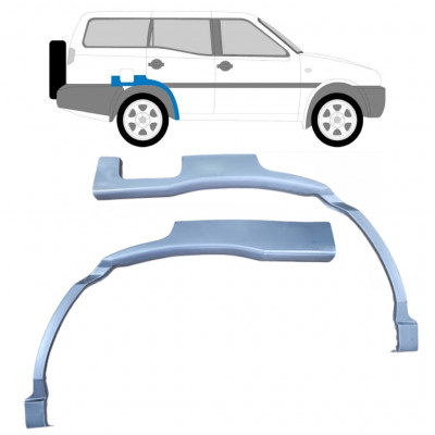 Sidovägg hjulhuskant för Nissan Terrano 1993-1999 / Vänster+Höger / Set 10574