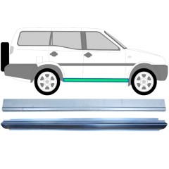 Reparationspanel för inre och yttre tröskel för Nissan Terrano II 1993-2005 / Vänster = Höger (symmetrisk) / Set 11963