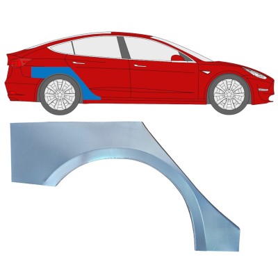 Sidovägg hjulhuskant för Tesla Model 3 2017-2023 / Höger 16373