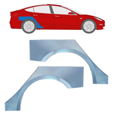 Sidovägg hjulhuskant för Tesla Model 3 2017-2023 / Vänster+Höger / Set 16375