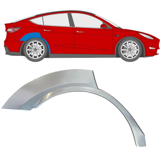 Sidovägg hjulhuskant för Tesla Model Y 2020- / Höger 16376