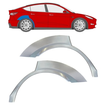 Sidovägg hjulhuskant för Tesla Model Y 2020- / Vänster+Höger / Set 16378