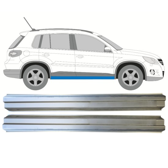 Tröskelplåt reparationspanel för Volkswagen Tiguan 2007-2016 / Vänster+Höger / Set 14774