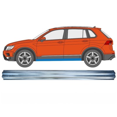 Nedre tröskelplåt reparationspanel för Volkswagen Tiguan 2016-2024 / Vänster 17221