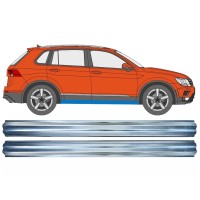 Nedre tröskelplåt reparationspanel för Volkswagen Tiguan 2016-2024 / Vänster+Höger / Set 17222