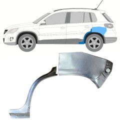 Sidovägg hjulhuskant för Volkswagen Tiguan 2007-2016 / Vänster / Set 15788