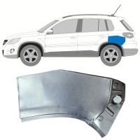 Övre del av bak skärm reparationspanel för Volkswagen Tiguan 2007-2016 / Vänster 15786