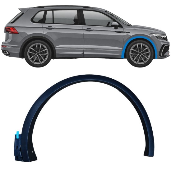 Prydnads Skyddslist skärm för Volkswagen Tiguan 2020-2024 R-Line / Höger 17063