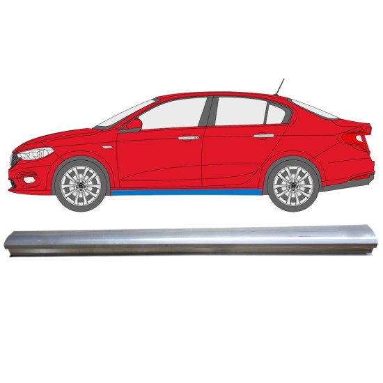 Nedre tröskelplåt reparationspanel för Fiat Tipo 2016- / Vänster 14973 Nedre tröskelplåt reparationspanel för Fiat Tipo 2016- / Vänster 14973