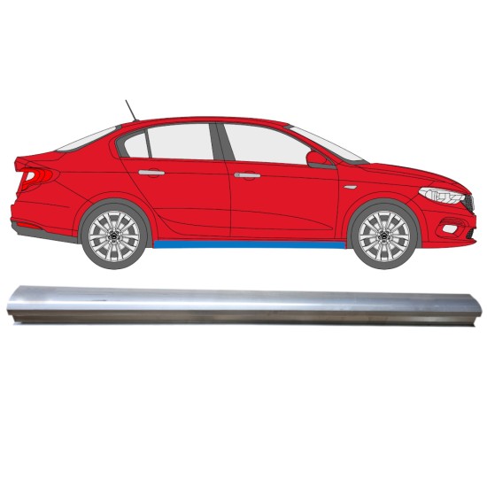 Nedre tröskelplåt reparationspanel för Fiat Tipo 2016- / Höger 14972 Nedre tröskelplåt reparationspanel för Fiat Tipo 2016- / Höger 14972
