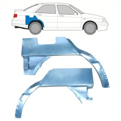Sidovägg hjulhuskant för Seat Toledo I 1991-1999 / Vänster+Höger / Set 10804