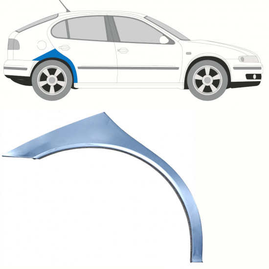 Sidovägg hjulhuskant för Seat Toledo Leon 1999-2006 / Höger 8599