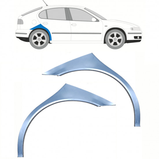 Sidovägg hjulhuskant för Seat Toledo Leon 1999-2006 / Vänster+Höger / Set 10454