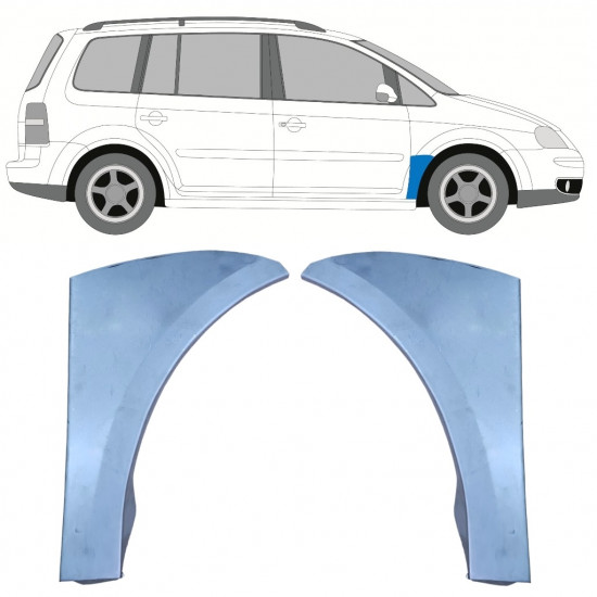 Reparationspanel till framskärm för VW Touran 2003-2015 / Vänster+Höger / Set 9737