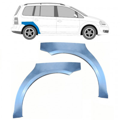 Sidovägg hjulhuskant för VW Touran 2003-2015 / Vänster+Höger / Set 9202