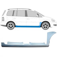 Tröskel + fram skärm reparationspanel för Volkswagen Touran 2003-2010 / Höger / Set 11164