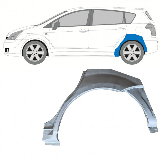 Sidovägg hjulhuskant för Toyota Corolla Verso 2004-2009 / Vänster 7699