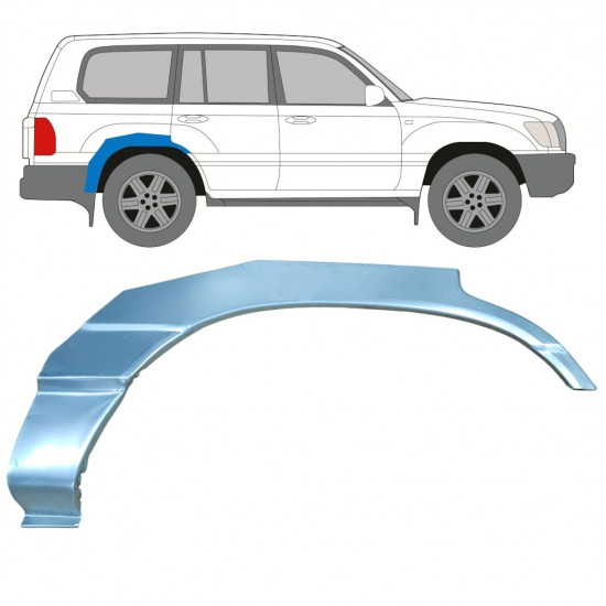 TOYOTA LAND CRUISER 1998-2007 HJULHUS BAKRE HÖGER / HÖGER