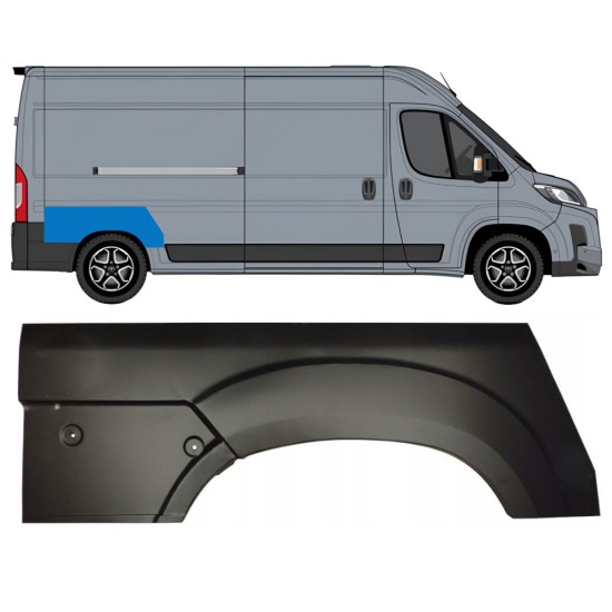 Sidovägg hjulhuskant för Toyota Proace Max 2024- / Höger 16693