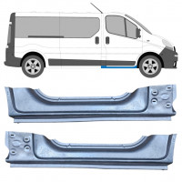 Tröskelplåt reparationspanel för Opel Vivaro / R Trafic 2001- / Vänster+Höger / Set 9654