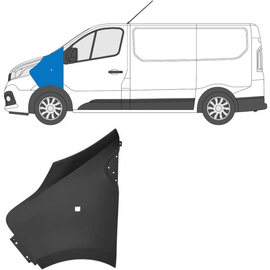 Fram skärm för Renault Trafic 2014- 2014-2021 / Vänster 17102