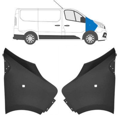 Fram skärm för Renault Trafic 2014- 2014-2021 / Vänster+Höger / Set 17103