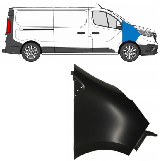 Fram skärm för Renault Trafic 2014- 2021-2026 / Höger 17104